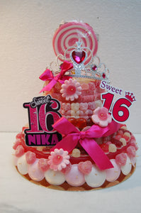 Snoeptaart "Sweet 16" 3